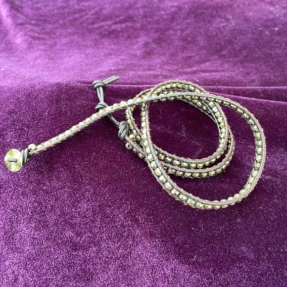 Premier designs gold and brown wrap bracelet - Picture 3 of 4